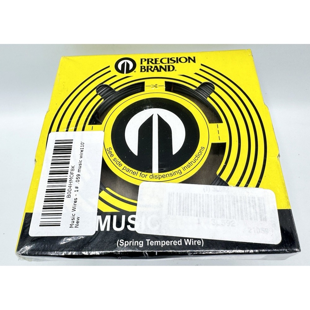 Precision Brand 21059 Music Wire .059 Spring Tempered 1 lb 144 ft Steel Wire - Picture 2 of 8